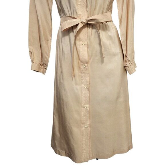 Vintage NEW THREADS Silk Dress Disco Dancing Midi - Picture 6 of 15